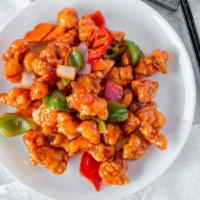 Sweet & Sour Chicken · Bell pepper, onion with sweet & sour sauce.