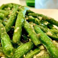 Green Bean With Garlic Sauce · Vegetarian.