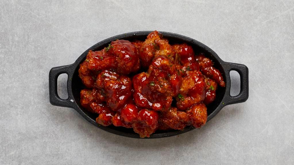 Korean Bbq Cauliflower Bites · Served with celery or carrots, and blue cheese or ranch.