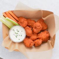 8 Crispy Boneless Wings · 8 Crispy boneless chicken wings tossed with wing sauce and served with ranch or blue cheese ...