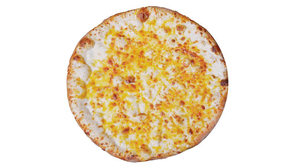 Large 4 Cheese Pizza · (10 slices) Alfredo sauce, mozzarella, cheddar, and parmesan.