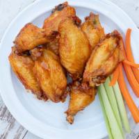 Basket Of Wings · Wings with your choice of sauce. Served with celery and carrots.