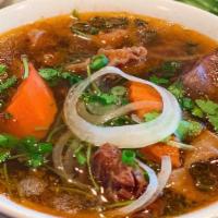 Beef Stew Pho · Rice noodle with house special beef stew richly flavored with lemongrass and fresh spices.