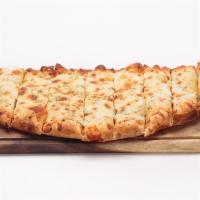 Oggi'S Stix · Our pizza dough brushed with garlic olive oil sauce and topped with parsley, mozzarella and ...