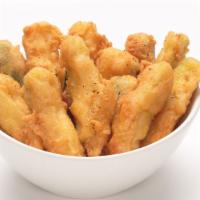Lemon Pepper Zucchini Sticks · Fried Zucchini served with our Ranch