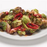 Crispy Sriracha Brussel Sprouts · New. Spicy. Crispy fried brussels sprouts, fresno chiles and shallots tossed in a spicy srir...