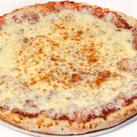Mozzarella Pizza (Small- 10”) · Four slices.
