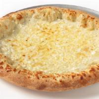 March Madness (Five Cheeses) (Small 10”) (4) · Brushed with our garlic olive oil sauce, topped with mozzarella, fontina, Parmesan, feta, an...