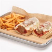 Meatball Hero · Our signature meatballs topped with marinara sauce and melted provolone. Served on a warm ho...