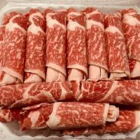 Wagyu Beef Slices · 1 LB
American Wagyu beef by Snake River Farms, thinly sliced, tender and flavorful, great ch...
