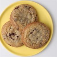 Dark Chocolate Chip Cookie · Perfect combination of semi-sweet chocolate and butter flavors in a cookie.