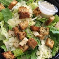 Caesar Salad · Romaine lettuce, parmesan cheese & house made croutons with Caesar dressing [VEG]