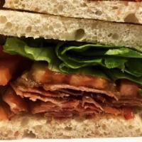 Blt Sandwich · bacon, hydroponic organic butter lettuce & tomato with mayo on toasted sourdough