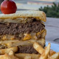 Patty Melt · on sourdough and served with fries