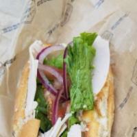 Roast Beef · Roast beef, Provolone cheese, Lettuce, Tomatoes, Red onions, Pepperoncinis, Oil & Vinegar dr...