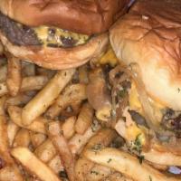 Oklahoma Smash Combo Meal · Two Oklahoma smash burgers. Comes with fries and a drink.