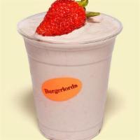 Strawberry · Just strawberry. *Vegan shake contains almond, soy and sesame*
