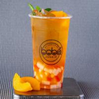 Peach Jasmine · Refreshing jasmine green tea infused with sweet peach flavor.