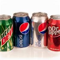 Soda (12 Fl. Oz.) · Pepsi, Diet Pepsi , Coke, diet coke  , Orange , Root beer  , Dr pepper