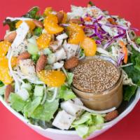 Chinese Chicken Salad · Gluten-Free. Organic mixed greens, Zoe's roasted chicken breast (hormone, nitrate, antibioti...