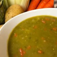 Split Pea Soup · Vegan, gluten-free, organic, no salt added, no oil added.