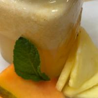 Digestive Fresh Juice · Organic pineapple, papaya, organic apple, and organic mint.
