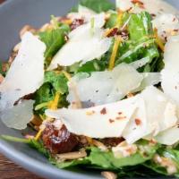 Tuscan Kale Salad · dates, almonds, shaved pecorino, lemon vinaigrette