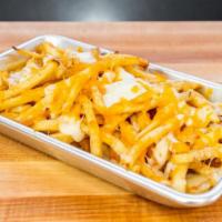 Cheese Fries · Crispy french fries topped with melted cheese and parmesan.