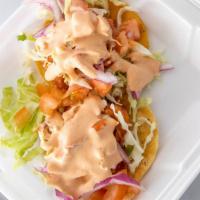Taco De Camaron · Shrimp Taco.