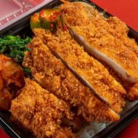 Regular Chicken Katsu Plate · Our famous tender and crunch chicken katsu plate with your choice of rice and four homemade ...