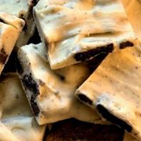 Homemade Cookies & Cream Bars · Homemade No added preservatives. White Belgium Chocolate w Large Oreo Cookie Pieces.