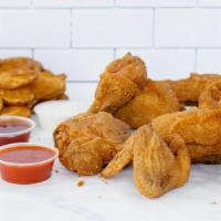 Mojos& 8 Piece Chicken (Mixed) · 8 pieces of hand breaded, crispy fried chicken (mixed), 1 lb of Mojo potatoes, and choice of...
