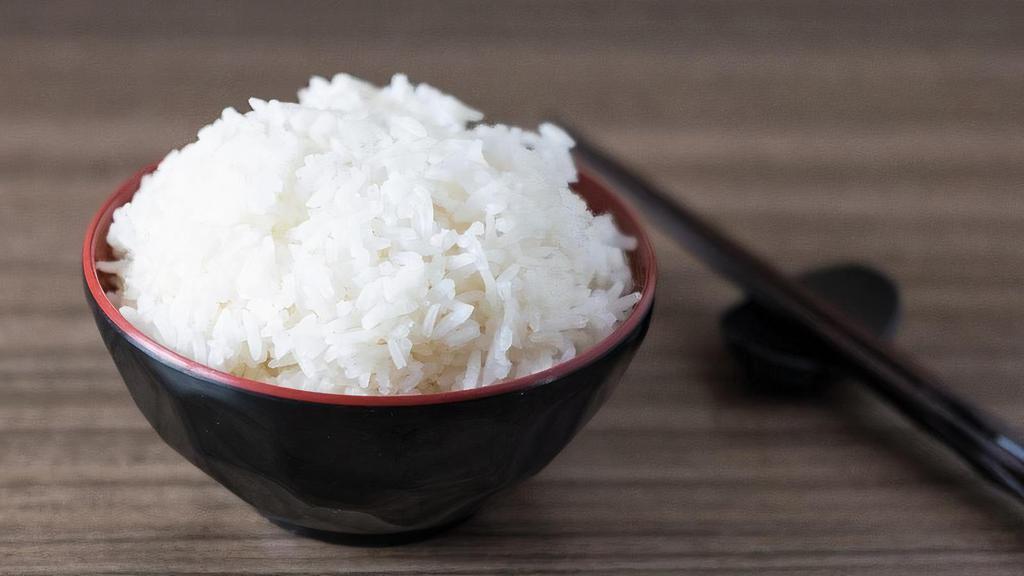 Steamed Rice · Steamed Jasmine rice. 1 serving.