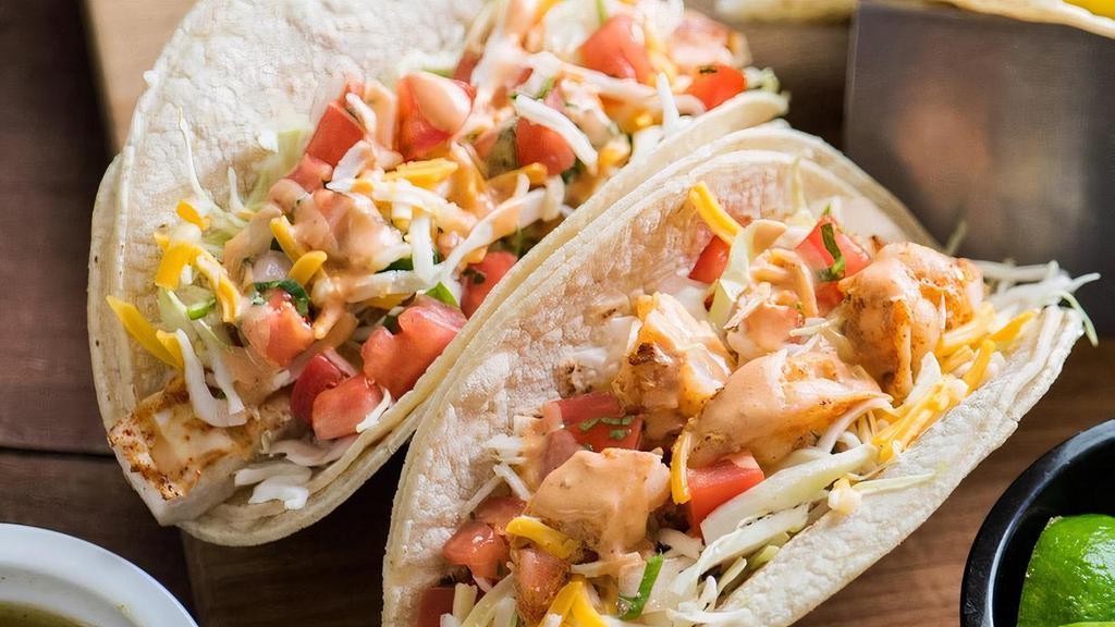 Grilled Shrimp Taco · Cabbage, cheese, pico de gallo, achiote sauce