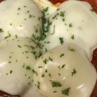 4 Meatballs · With marinara sauce and mozzarella cheese