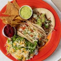 Tres Taco Basket (A La Carte) · Three tacos with your choice of meat.