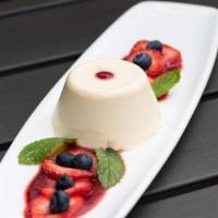 Panna Cotta Ai Frutti Di Bosco · VANILA POD CUSTARD, FRESH BERRY SAUCE