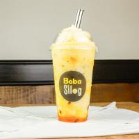 Passion Fruit Smoothie · A Creamy blended smoothie made from pureed passion fruit.