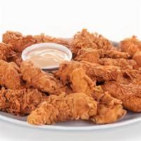 Chicken And Tenders · Twelve pieces chicken mix, six piece Cajun tenders, six biscuits and family fries. Serves fo...