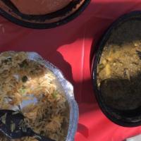 #43. Basmati Boiled Rice · Basmati rice, boiled and spiced with cloves, cardamom, and cinnamon.