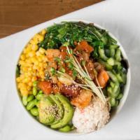 Build Your Own Medium · Medium Poke Bowl With 3 Scoop of Protein