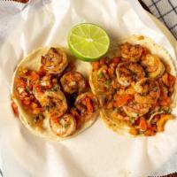Shrimp Taco · Grilled with salsa.