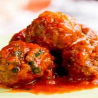 Side Of Meatballs (100% Beef) · 100% all-beef meatballs in pomodoro sauce-2 per order.