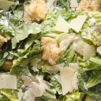 Caesar Salad · Classic Caesar salad, romaine lettuce, croutons, homemade Caesar dressing-anchovies.