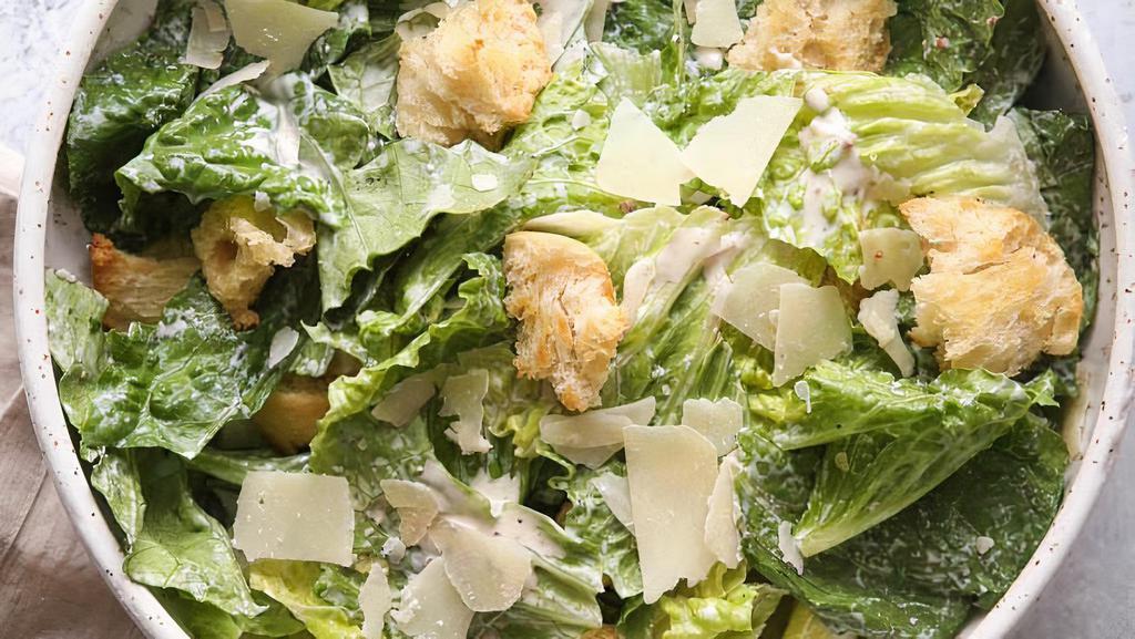 Caesar Salad · Classic Caesar salad, romaine lettuce, croutons, homemade Caesar dressing-anchovies.
