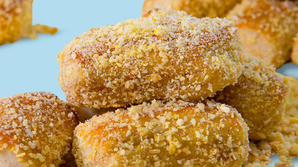 Almond Crunch Bitz · Fresh from the oven Wetzel Bitz tossed with sweet and salty almond crunch..