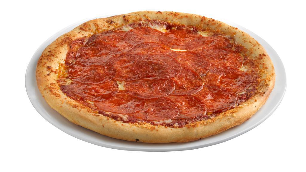 Classic Pepperoni · The one that started it all! Our handcrafted dough and legendary pizza sauce covered with pepperoni and mozzarella cheese. You can never go wrong with the classics.