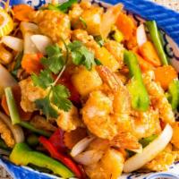 Amazing Lover · Mild spicy. Stir-fried sweet chili paste with deep fried shrimp & chicken in light batter, y...