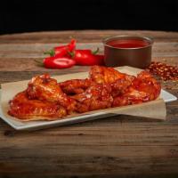 Chicken Wings · You’ll Love our Premium, Bone-in, All-Natural Chicken Hot Wings” (4 Wings, 4 Drums) that are...