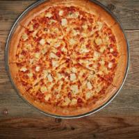 Chicken Pizza · Our classic 14” Pizza with our Non-GMO Pizza Sauce made from Fresh Vine-Ripened Tomatoes.” O...